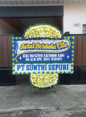Papan Bunga Duka di Pakem