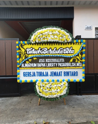 Papan Bunga Duka di Pakem